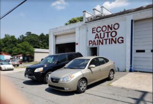 freshly painted cars econo auto painting raleigh