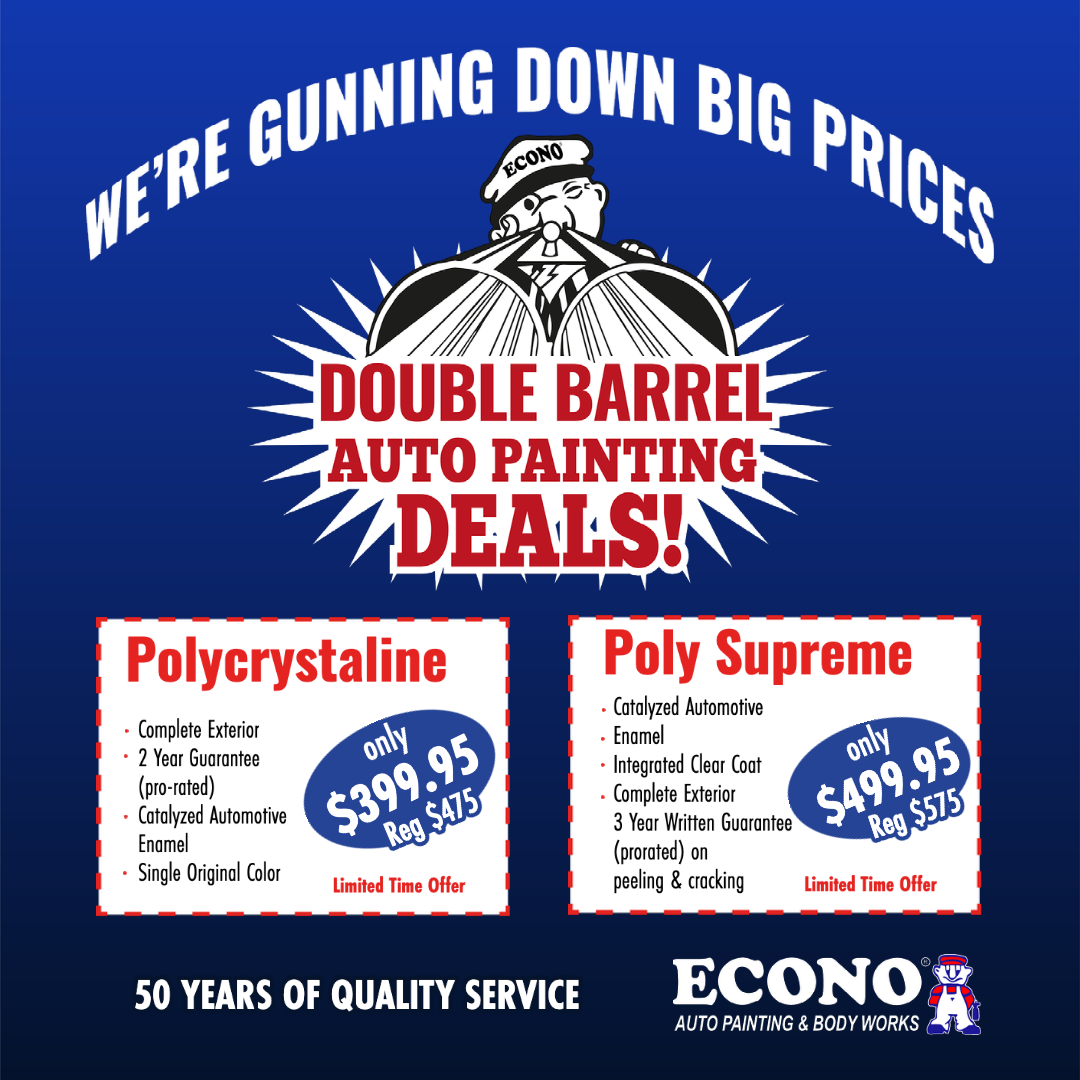 Current Paint Job Specials Affordable Car Painting Econo Auto Painting